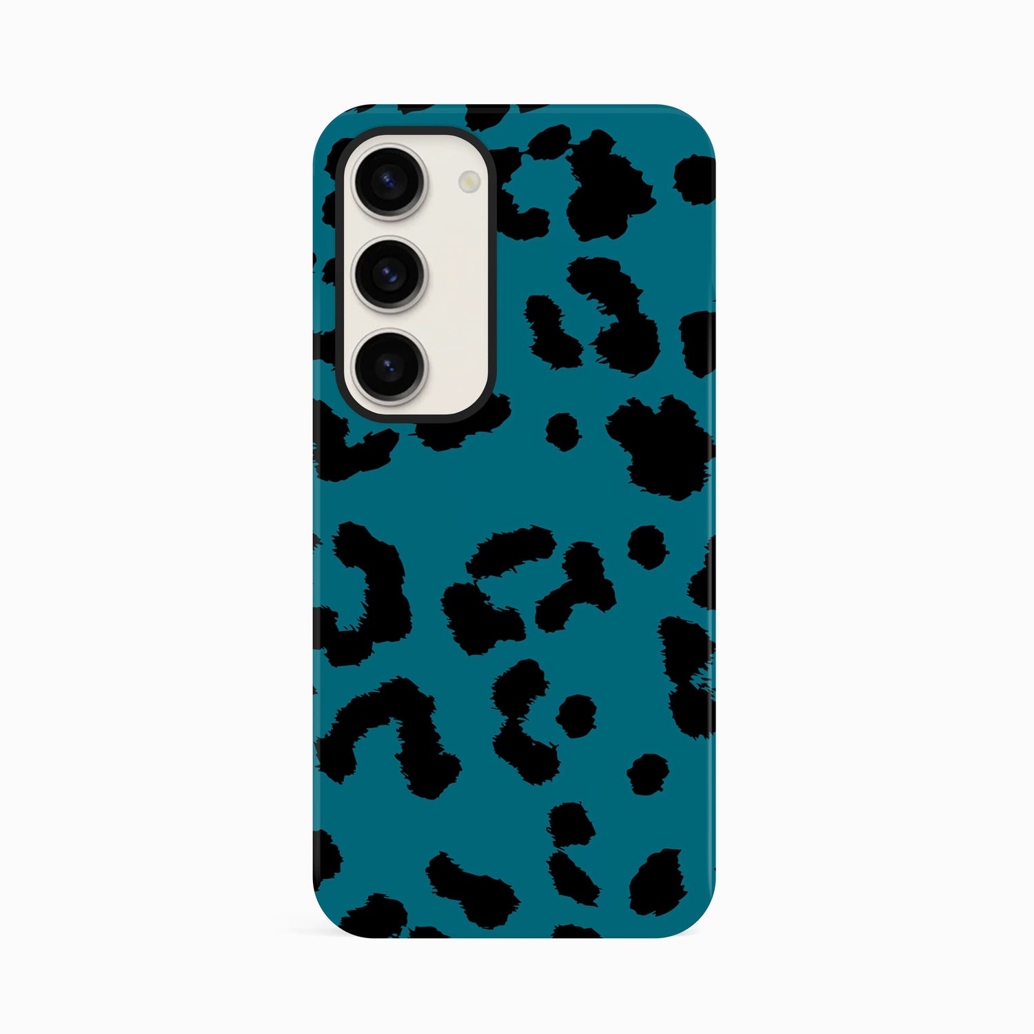 Blue Leopard Print Phone Case Samsung Galaxy S23 Phone Case