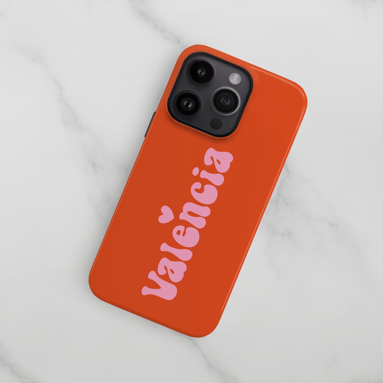 Burnt Orange Groovy Name Case  Phone Case