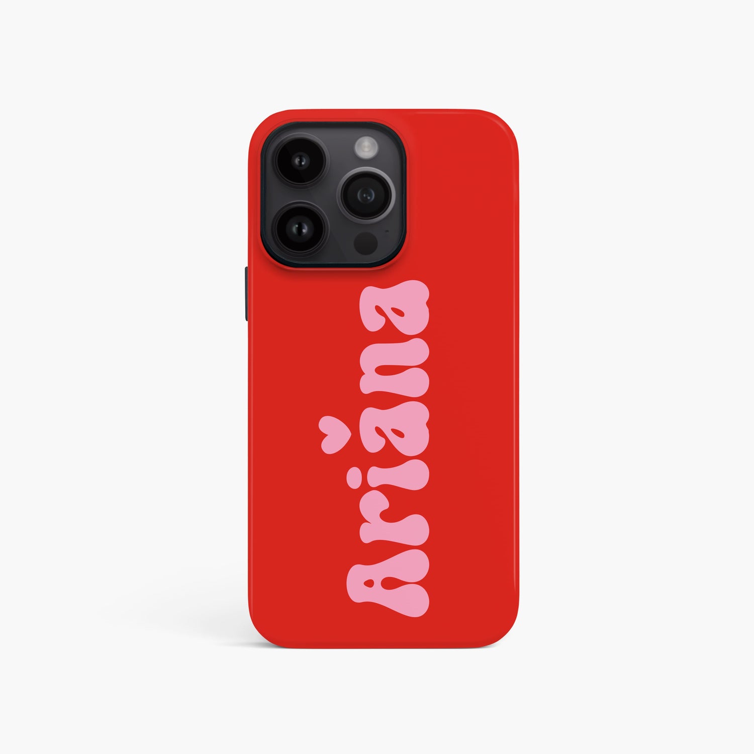 Red Personalised Retro Name Case iPhone 15 Phone Case