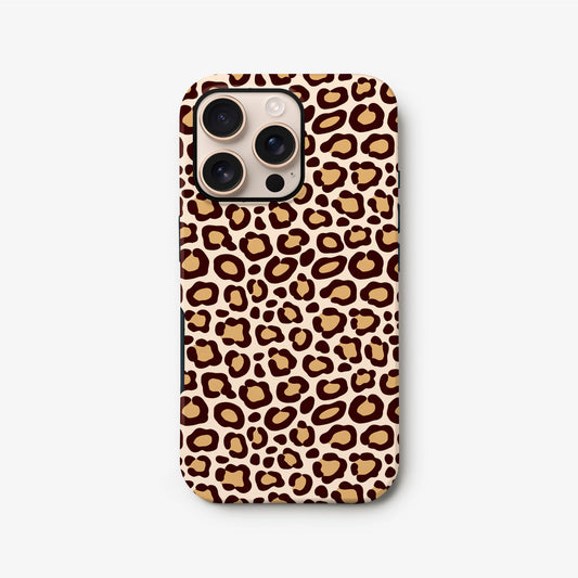 Brown Leopard Print Phone Case iPhone 16 Phone Case
