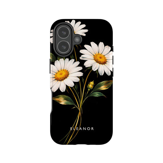 Custom Black Daisy Floral Print Case iPhone 17 Phone Case