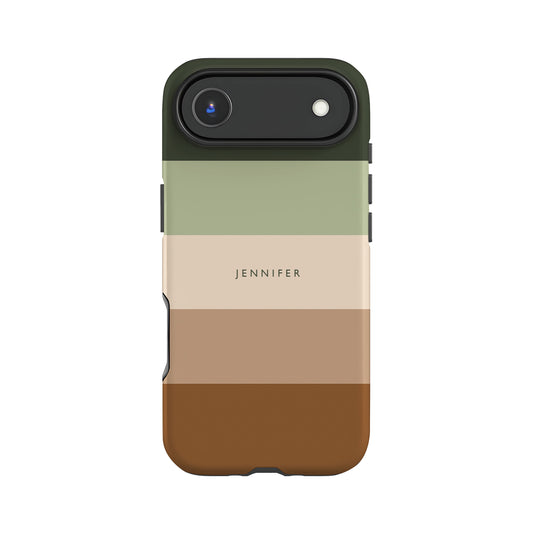 Custom Earth Tone Stripes Case