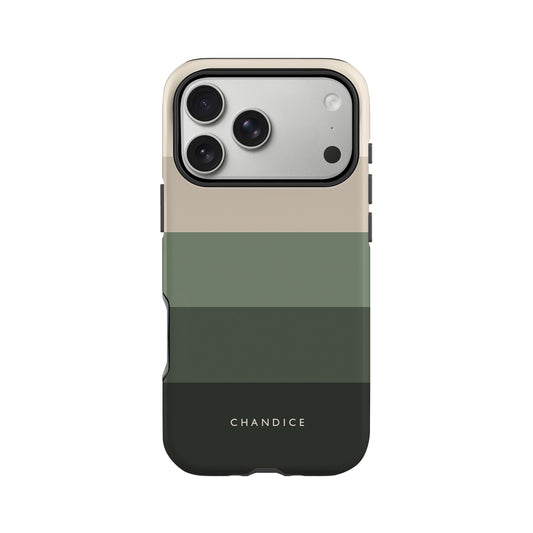 Custom Forest Green Stripe Case
