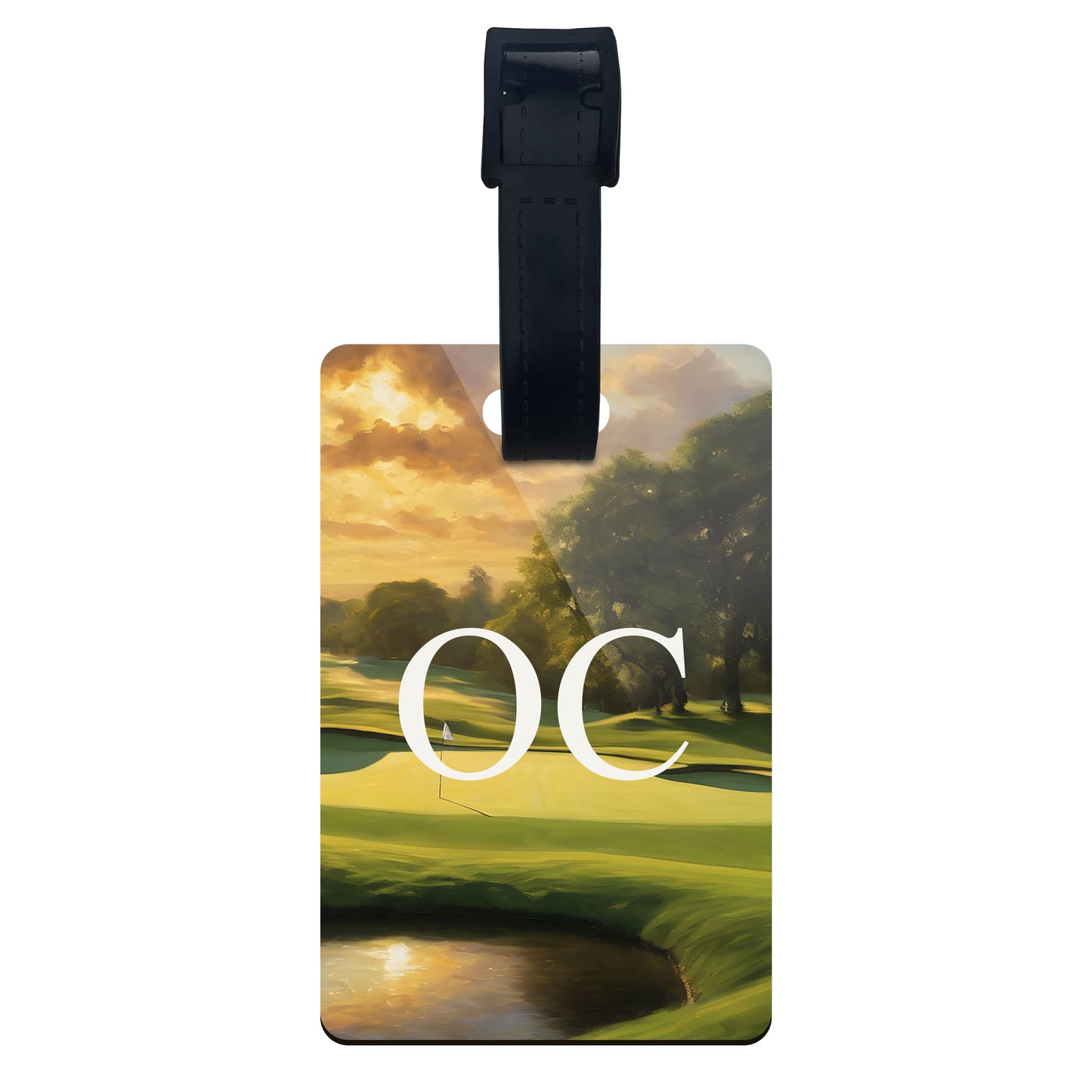 Personalised Golfer Luggage Tag  luggage tag