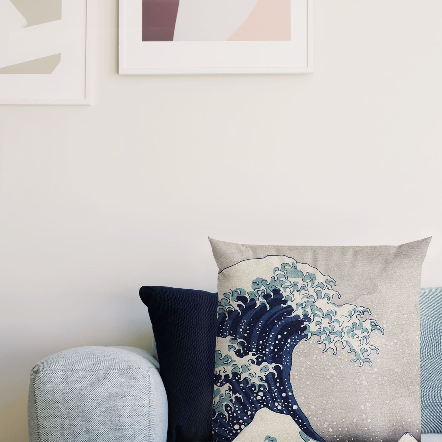 The Great Wave Japanese Art Cushion  Cushion