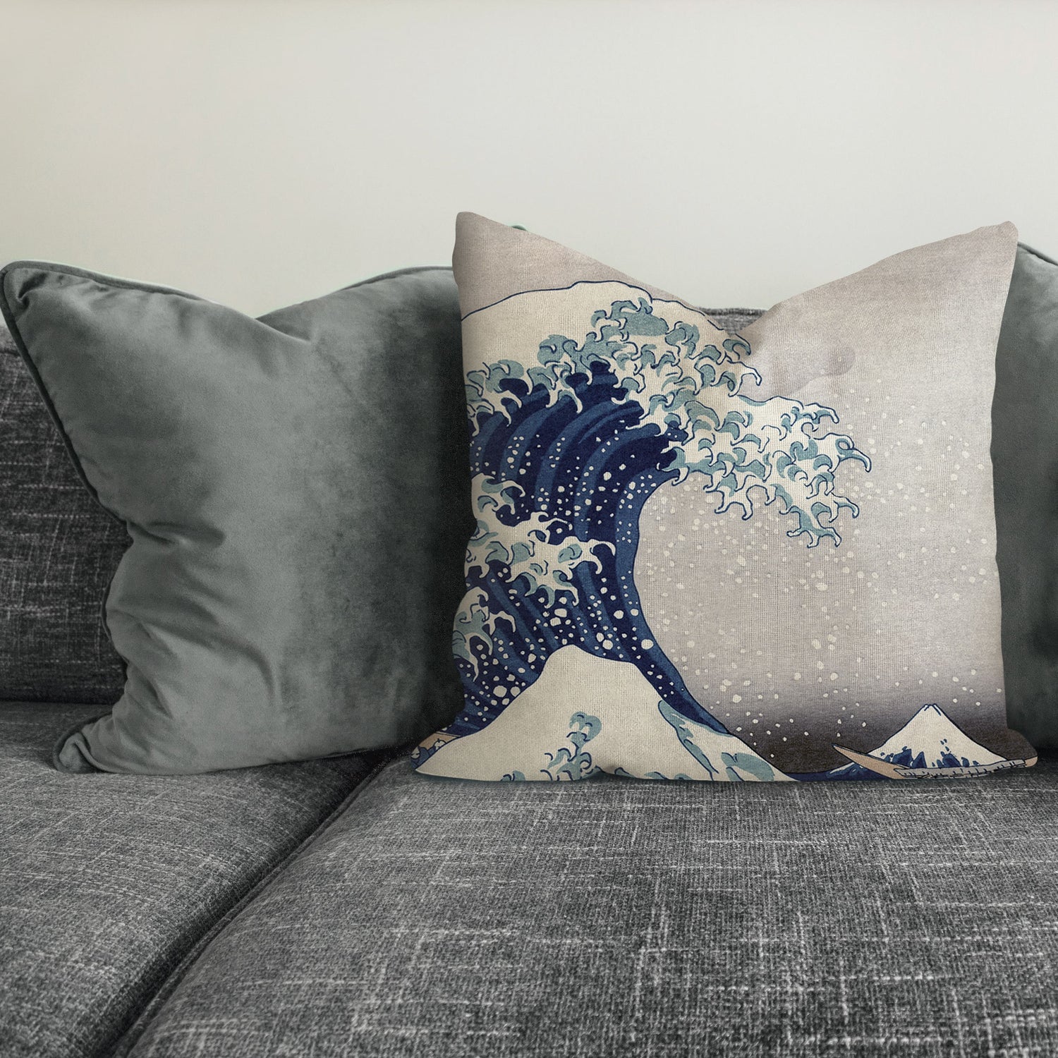 The Great Wave Japanese Art Cushion  Cushion