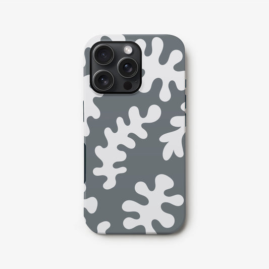 Grey Matisse Abstract Pattern Case iPhone 16 Phone Case