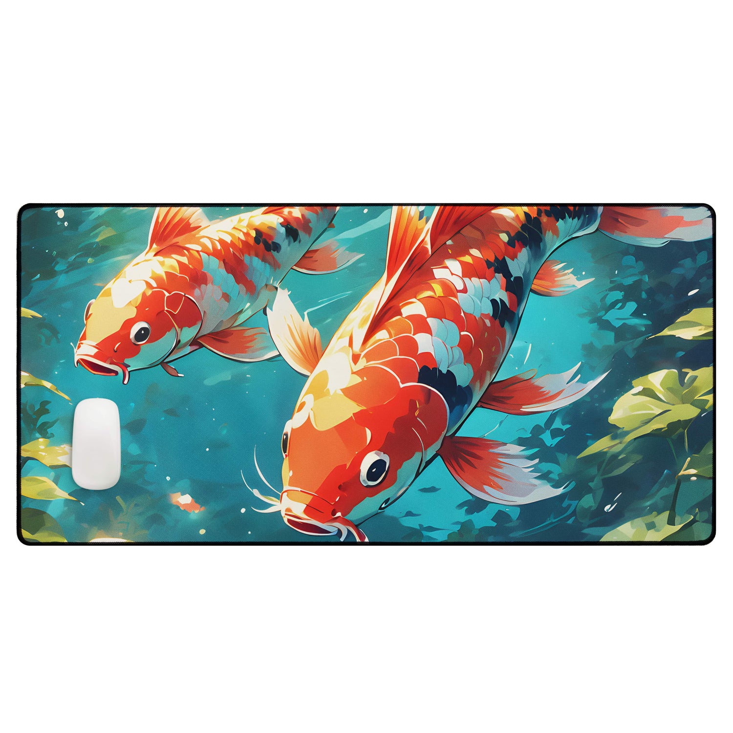 Koi Fish Japanese Carp Art Gaming & Desk Mat Large 39 x 79cm / 15 x 31" Desk & Gaming Mat