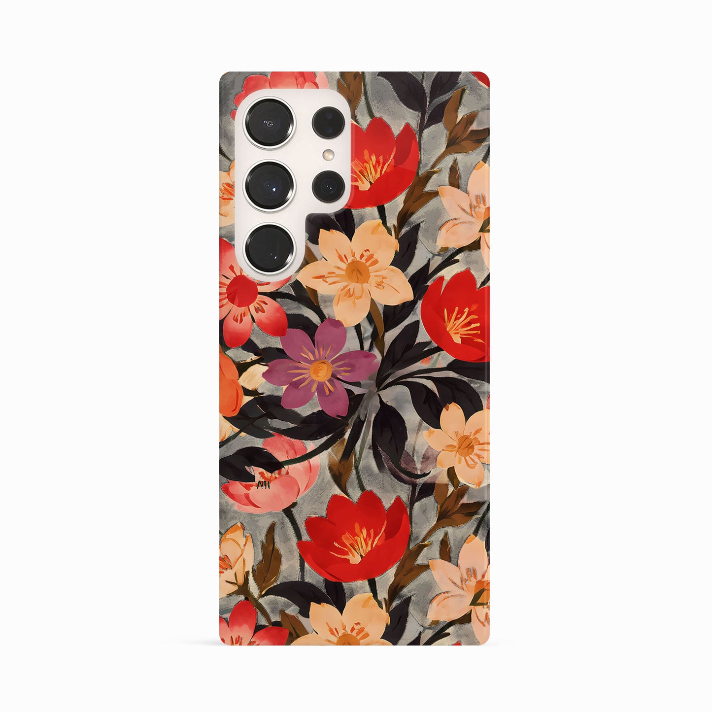 Japanese Floral Pattern Print Case Samsung Galaxy S21 Ultra Phone Case