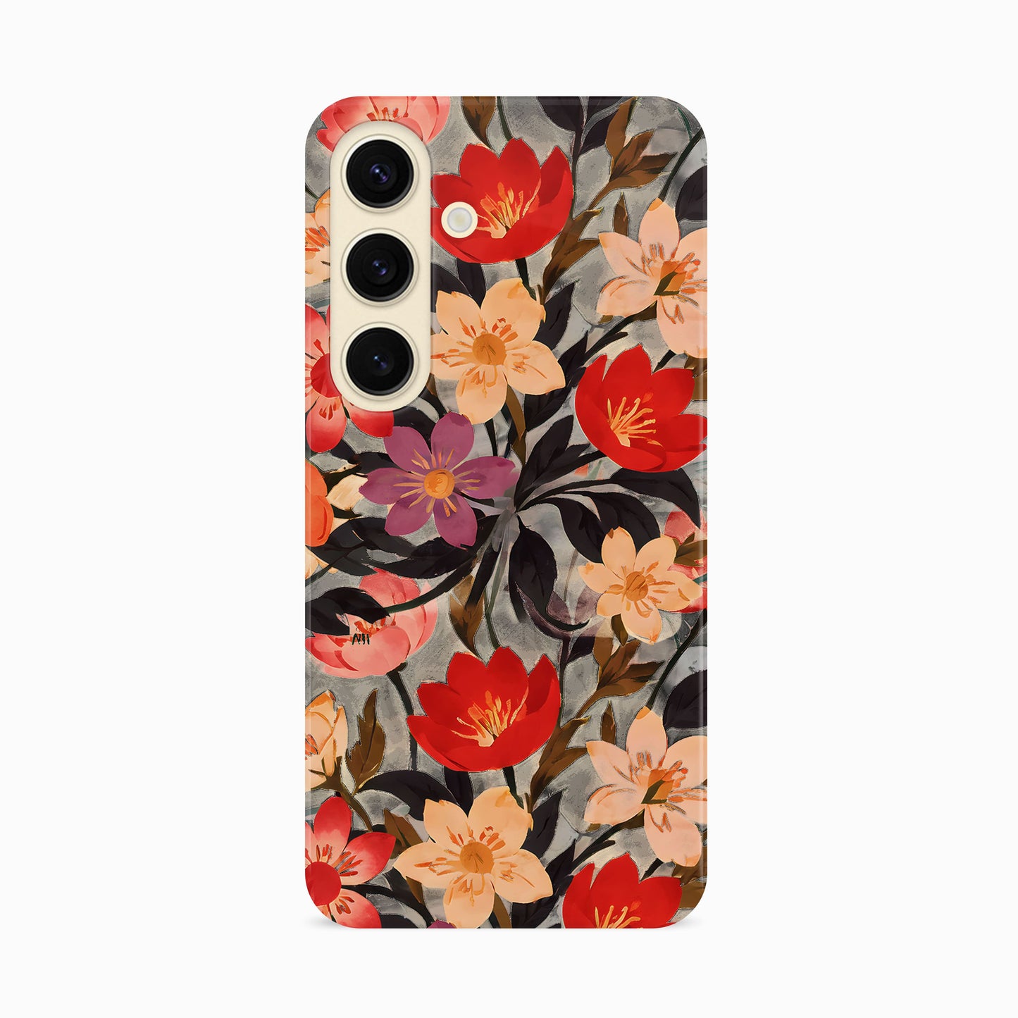 Japanese Floral Pattern Print Case Samsung Galaxy S24 Phone Case