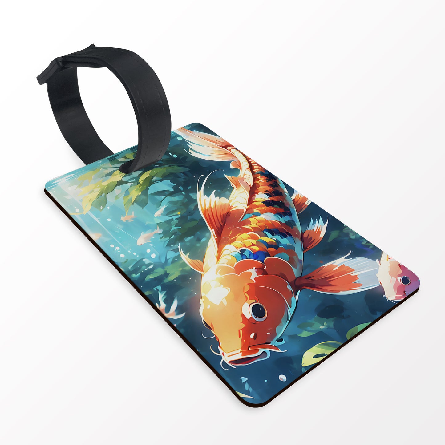 Koi Fish Art Personalised Luggage Tag  luggage tag
