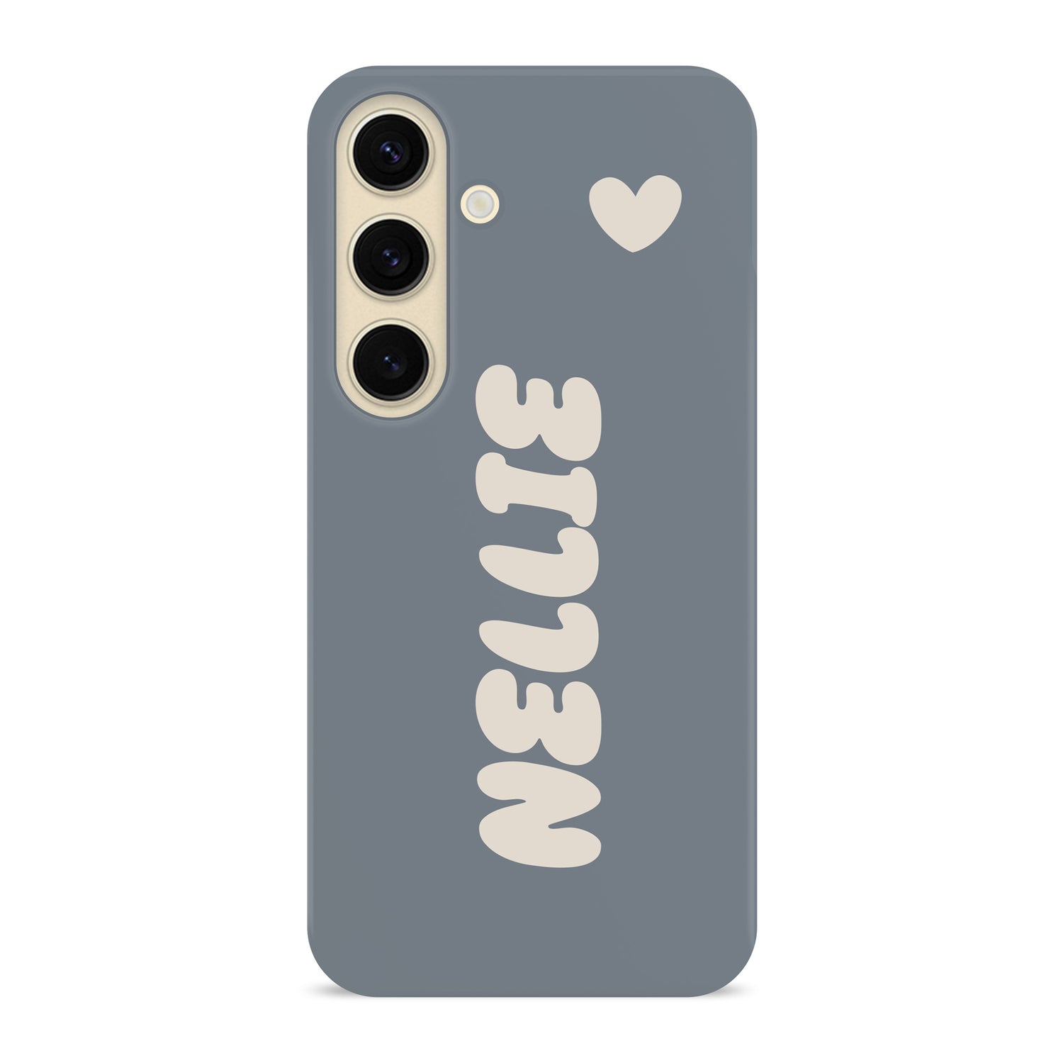 Custom Muted Blue Bubble Name Case Phone Case