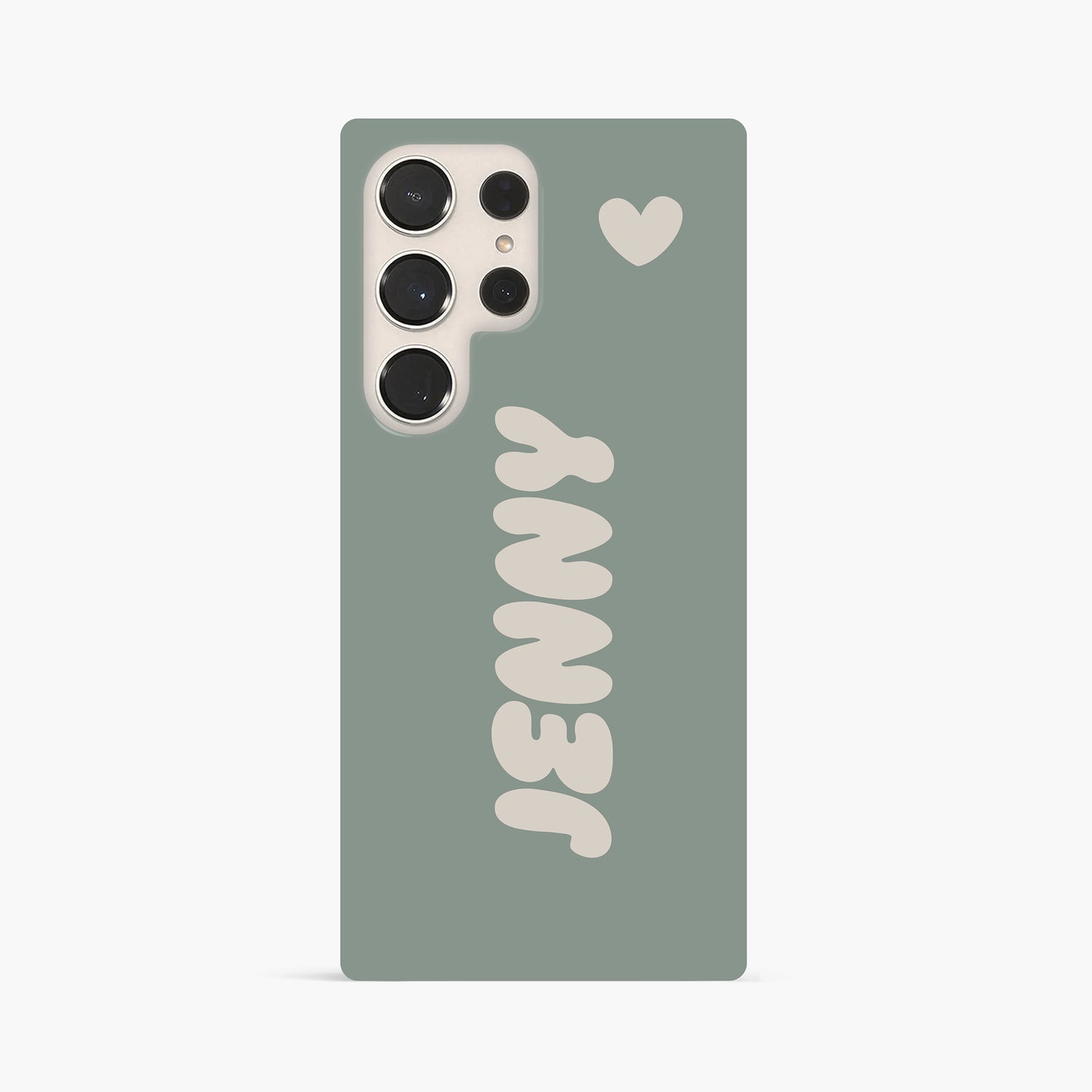 Custom Olive Bubble Name Case Phone Case