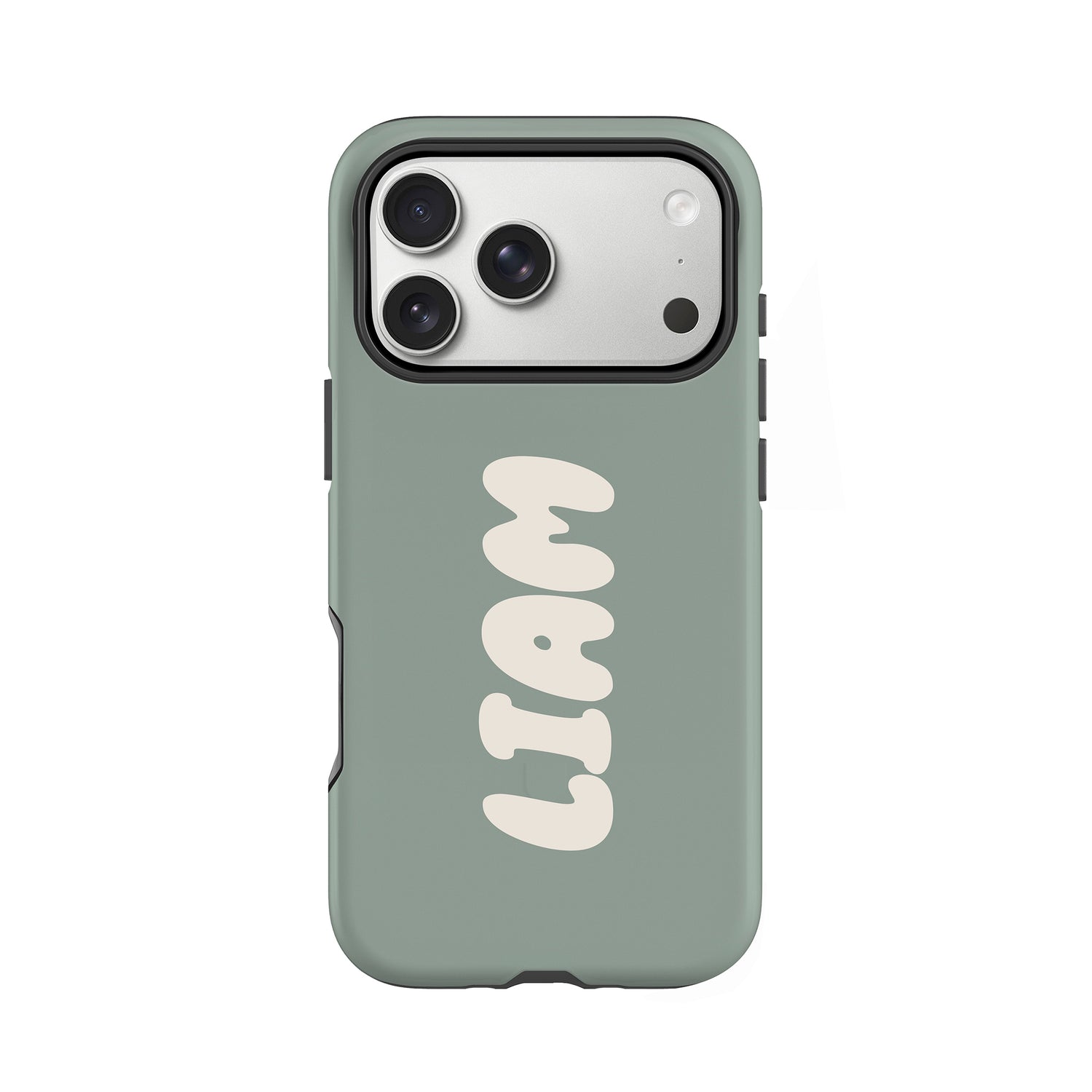 Custom Olive Bubble Name Case iPhone 17 Pro Phone Case