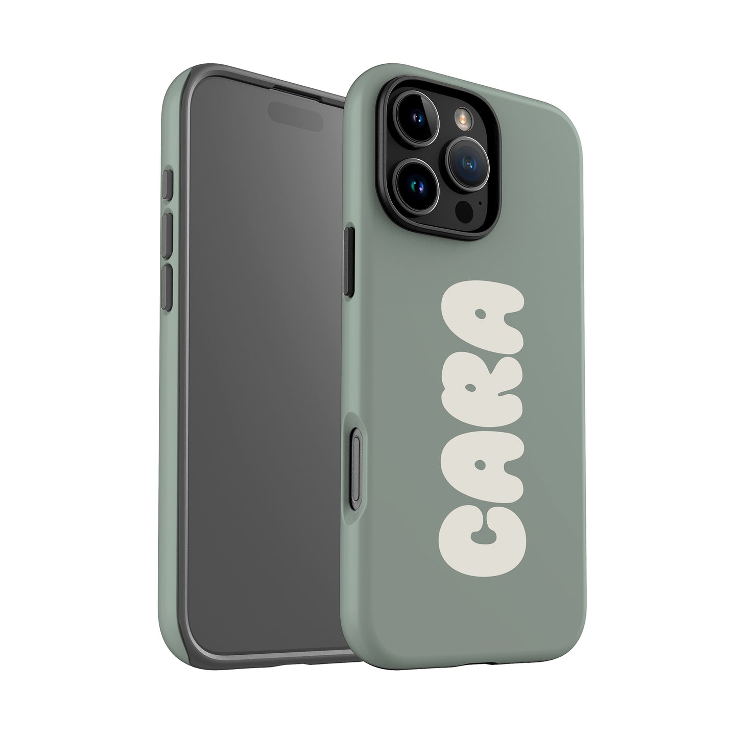 Custom Olive Bubble Name Case Phone Case