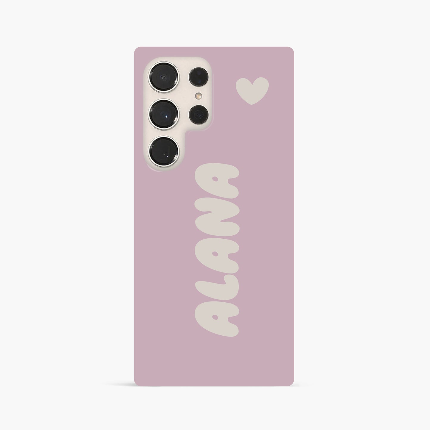 Custom Muted Pink Bubble Name Case Phone Case