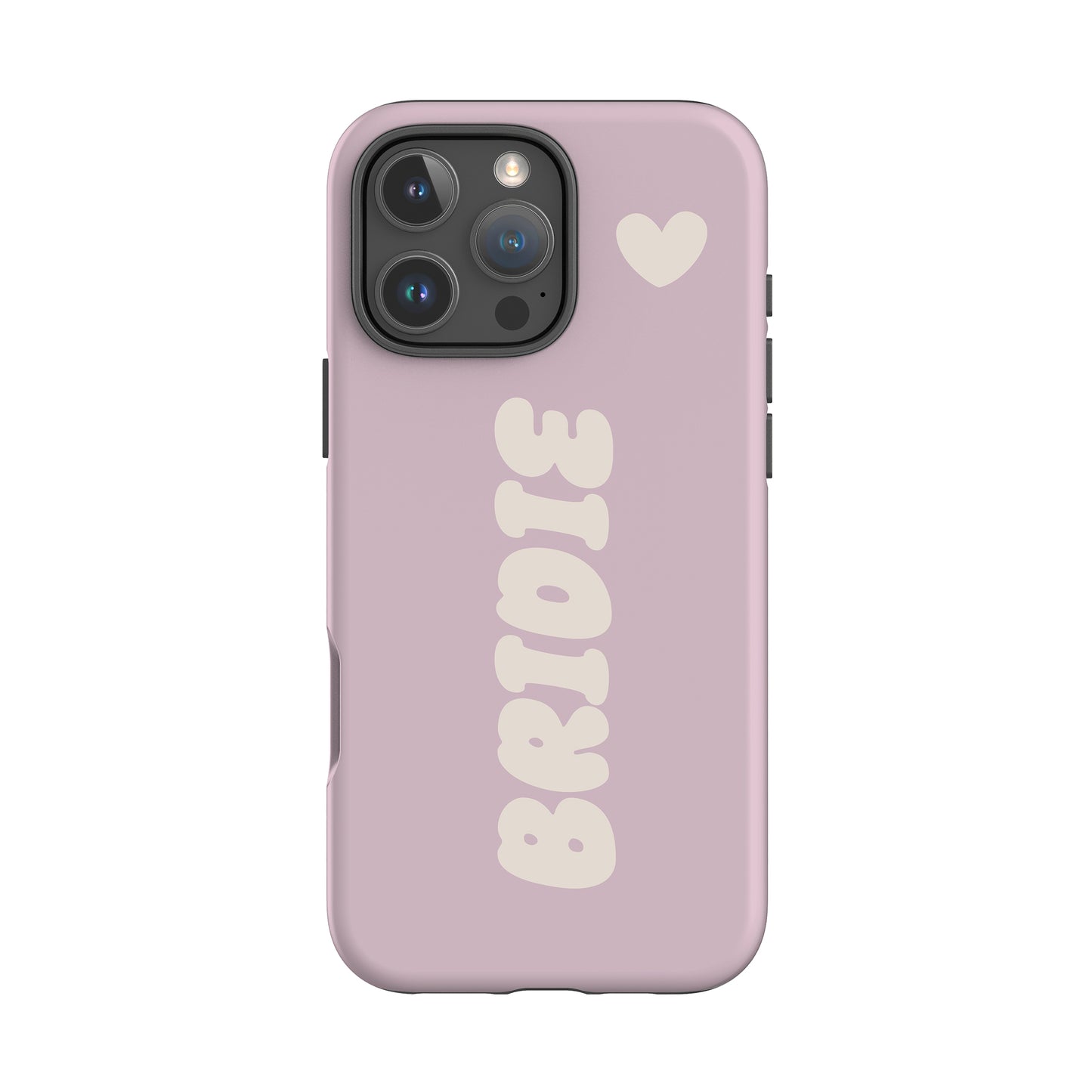Custom Muted Pink Bubble Name Case iPhone 16 Pro Phone Case
