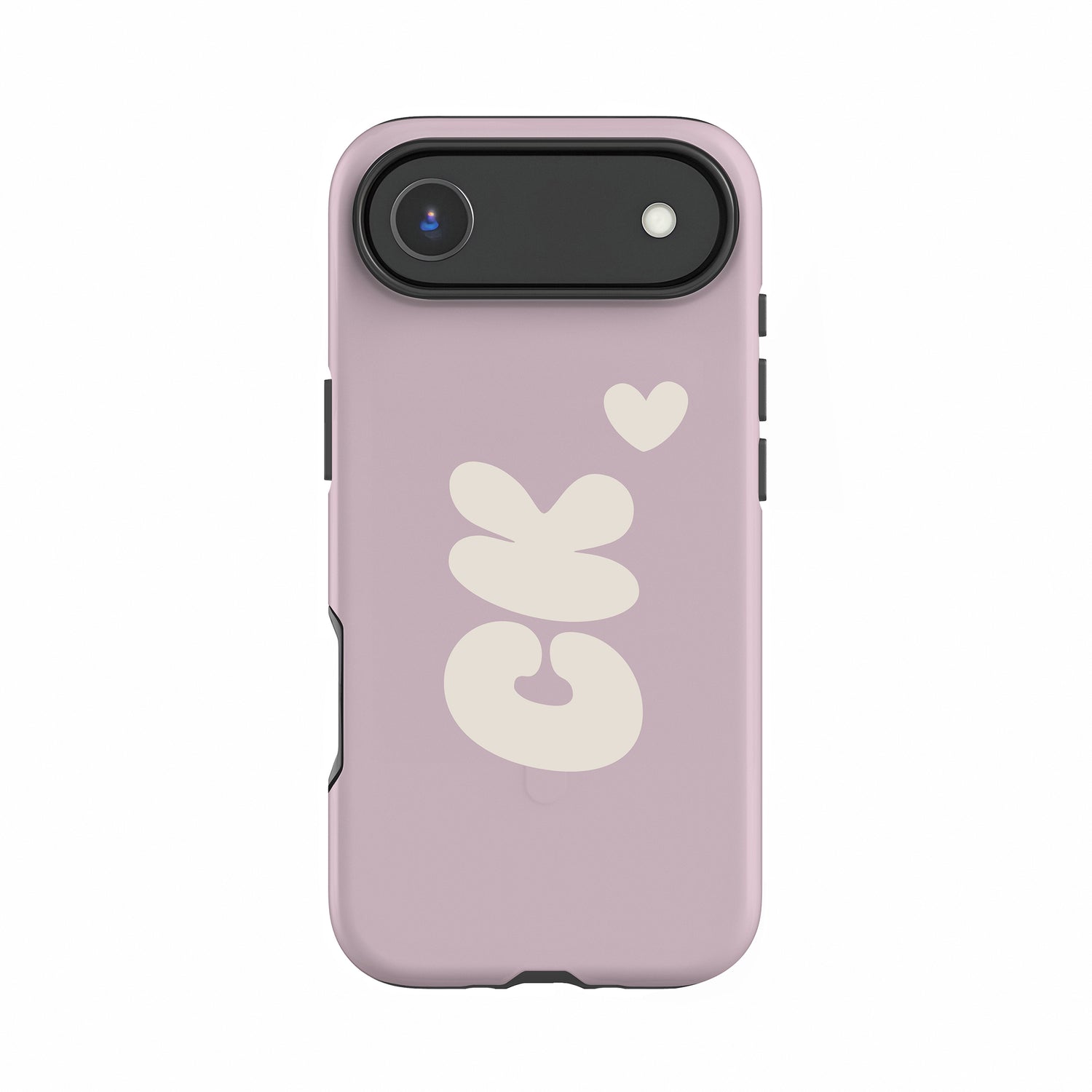 Custom Muted Pink Bubble Name Case iPhone 17 Air Phone Case