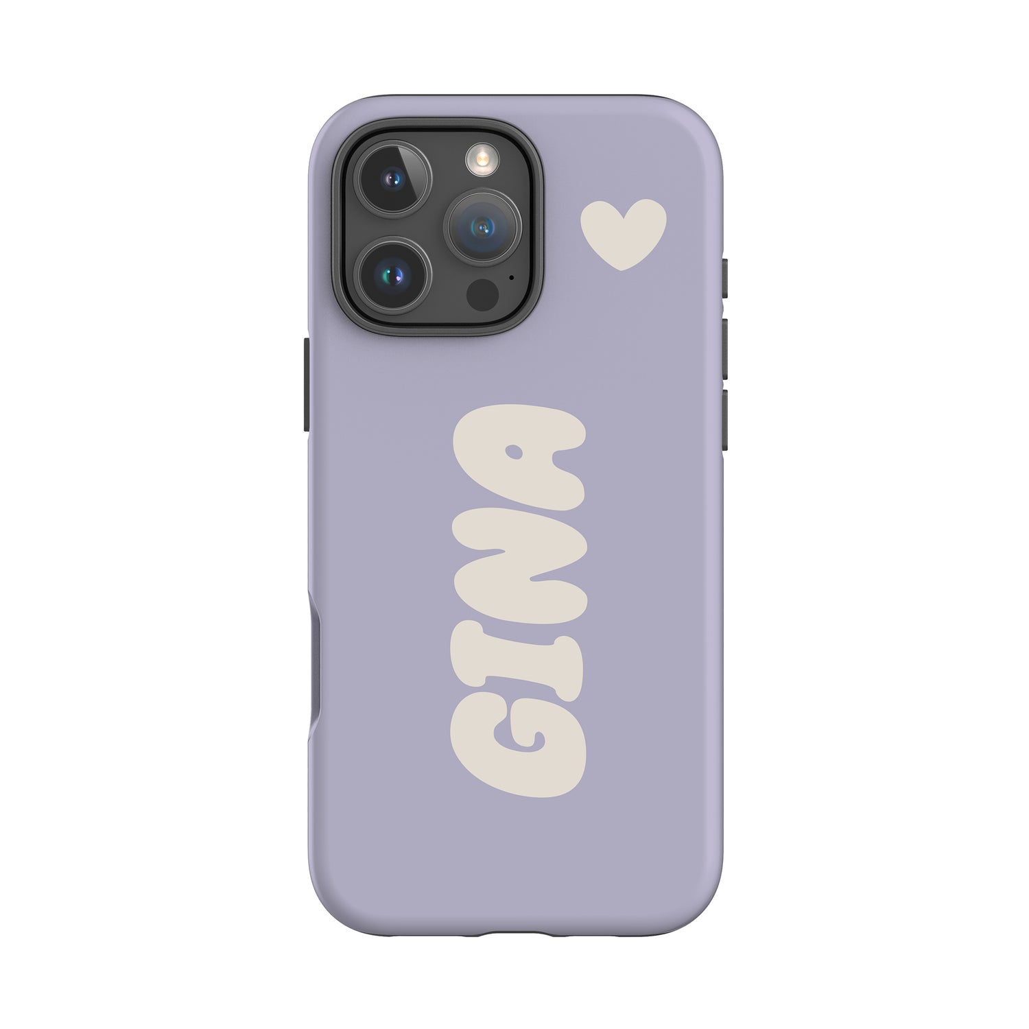 Custom Purple Bubble Name Case iPhone 16 Pro Phone Case