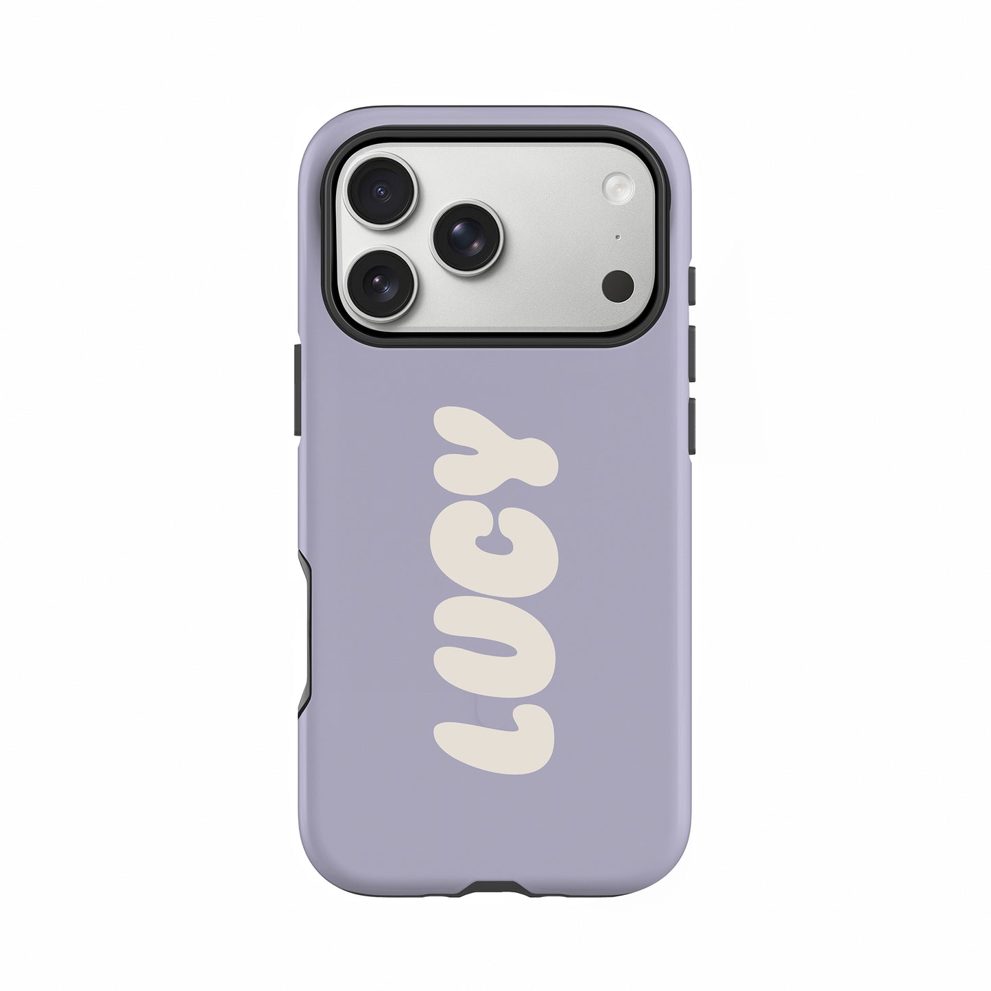 Custom Purple Bubble Name Case iPhone 17 Pro Phone Case