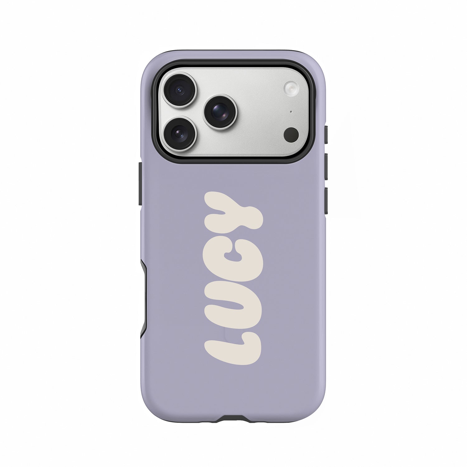 Custom Purple Bubble Name Case iPhone 17 Pro Phone Case