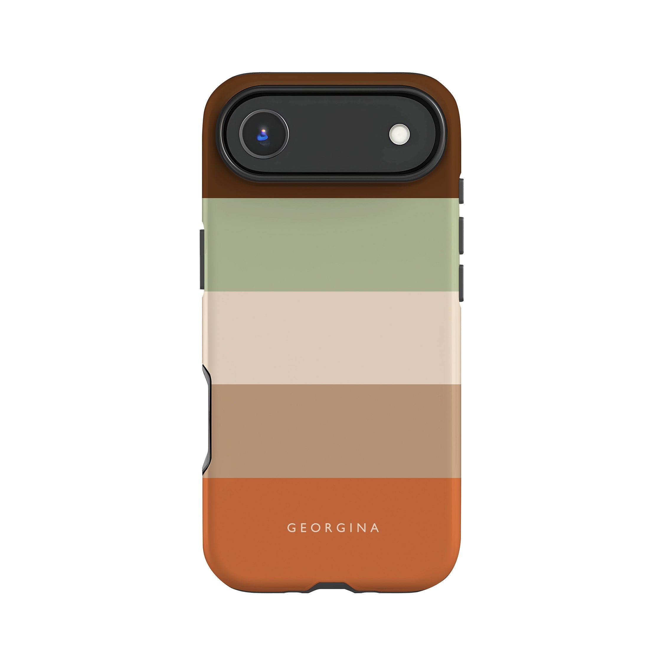 Custom Chocolate Orange Stripe Case – Rock Steady Cases