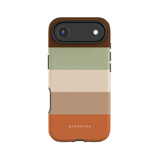 Custom Chocolate Orange Stripe Case