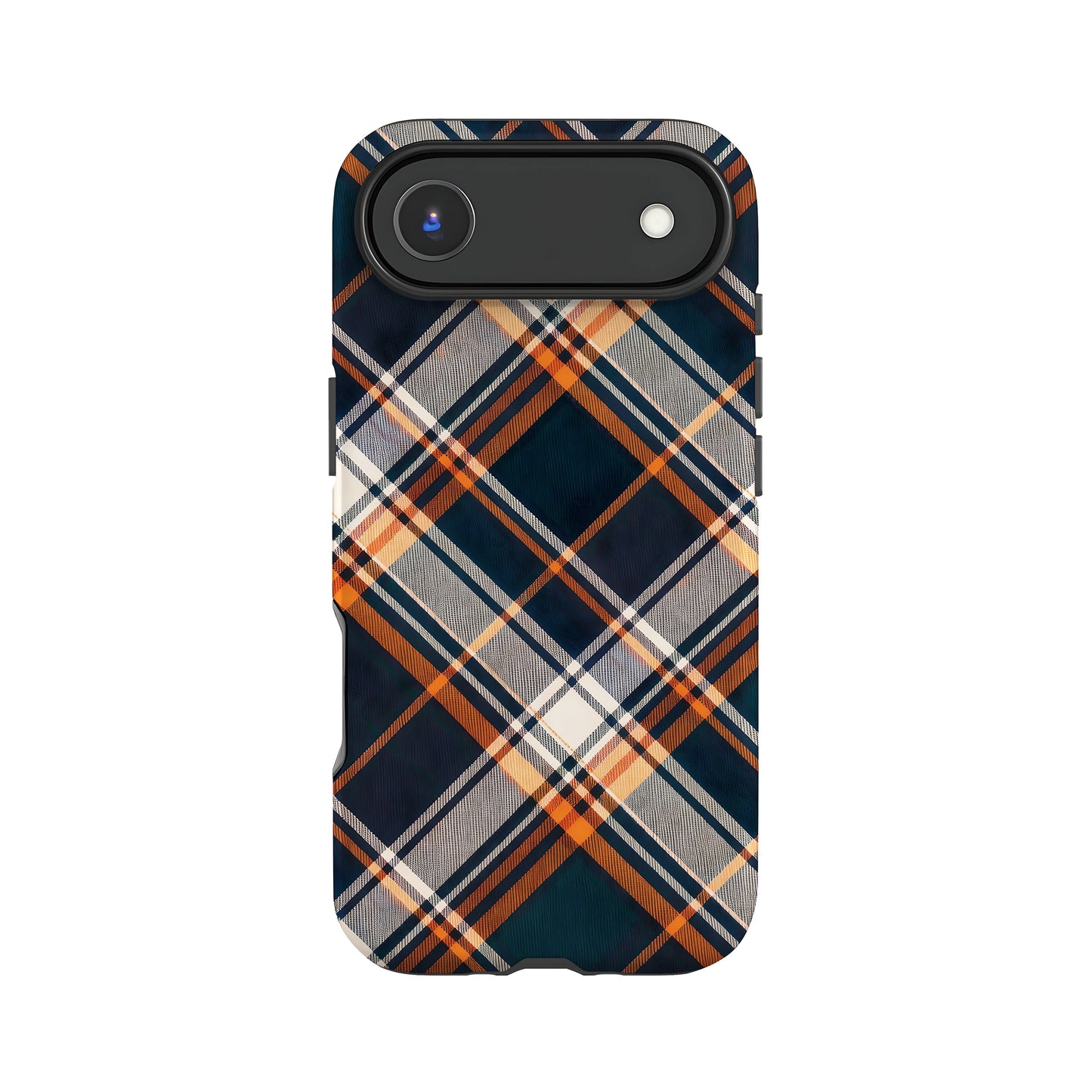 Orange Plaid Print Case iPhone 17 Air Phone Case