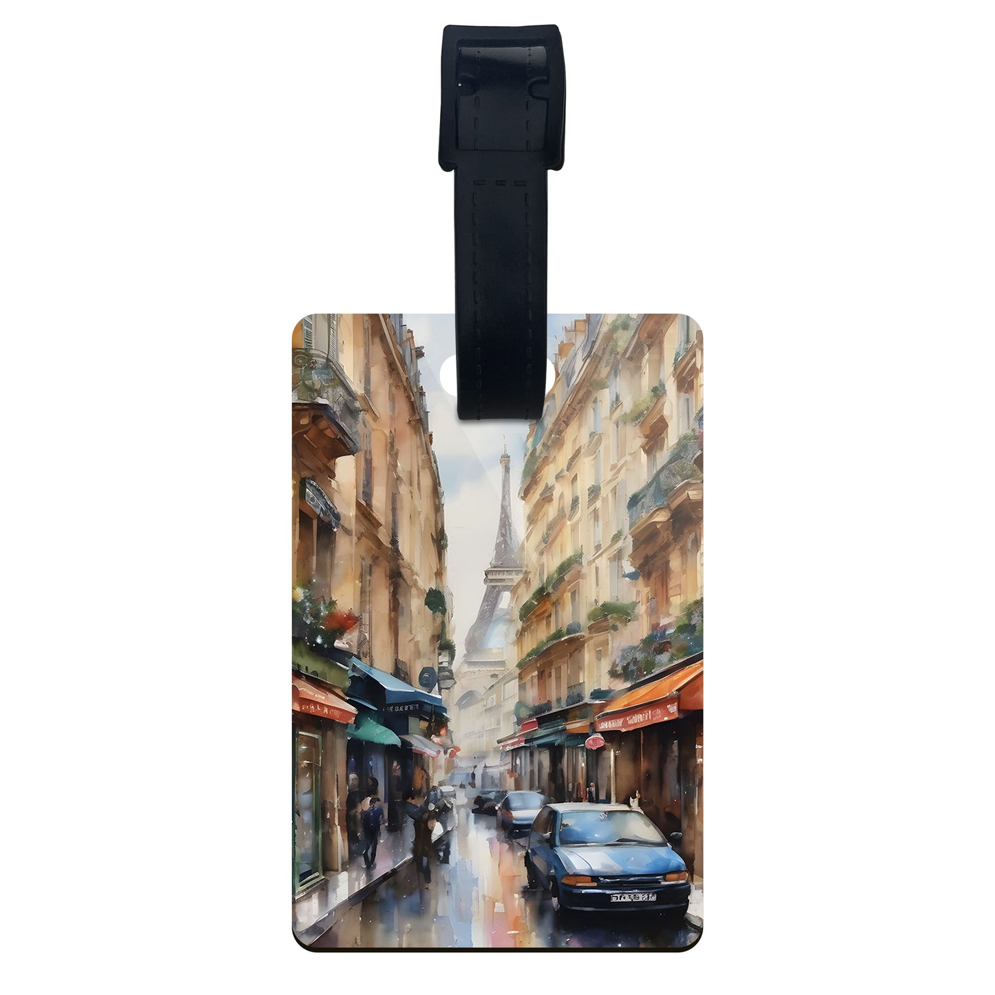 Personalised Initials Paris Art Luggage Tag  luggage tag