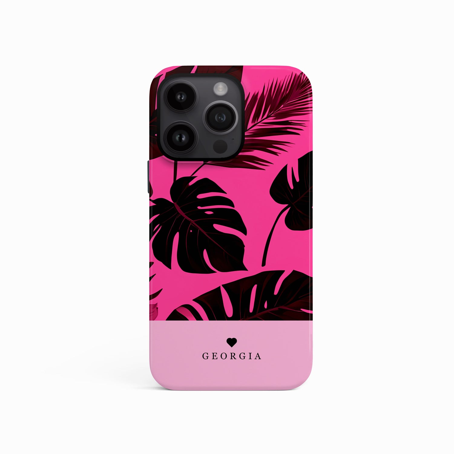 Personalised Pink Tropical Floral Case  Phone Case