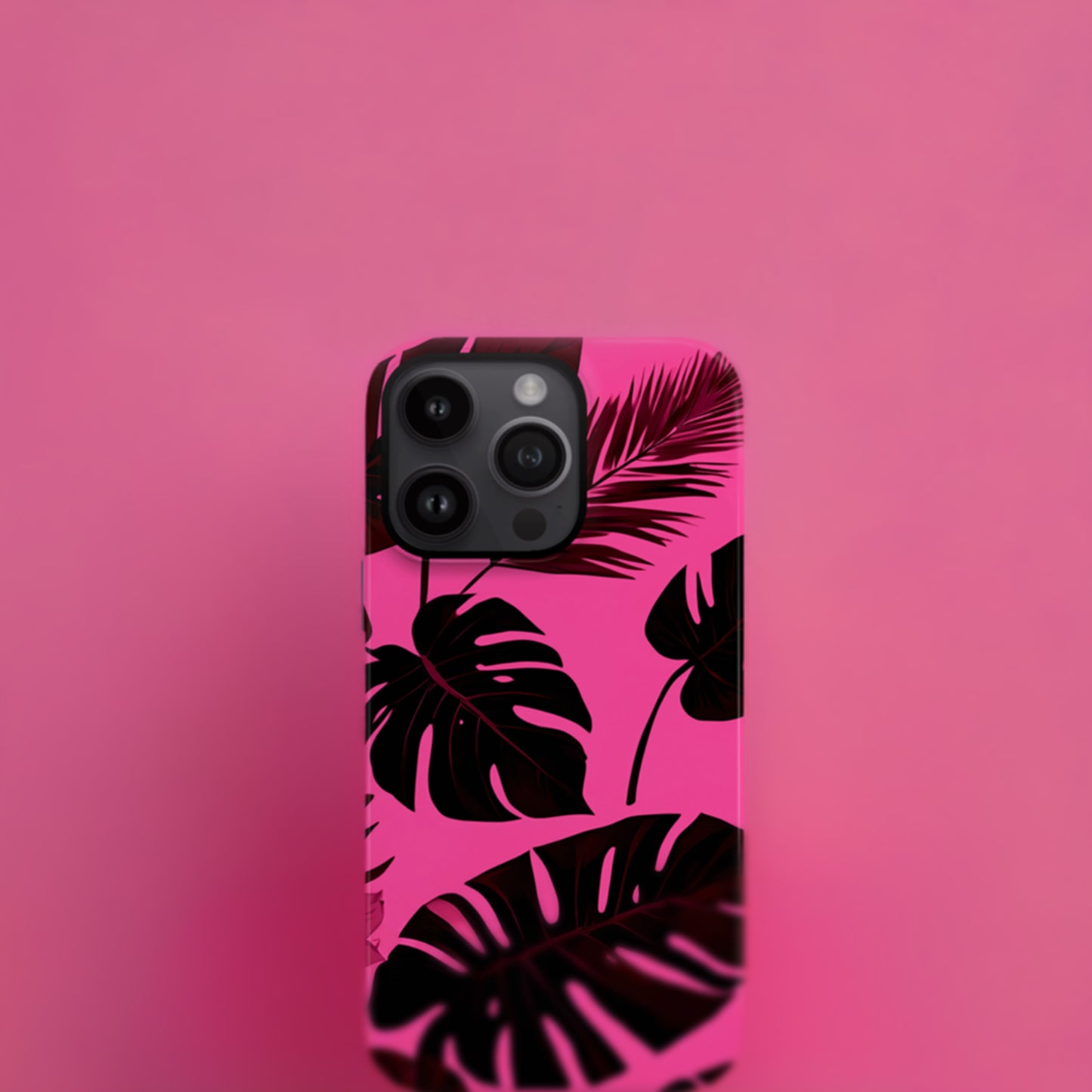 Hot Pink Tropical Print Phone Case  Phone Case