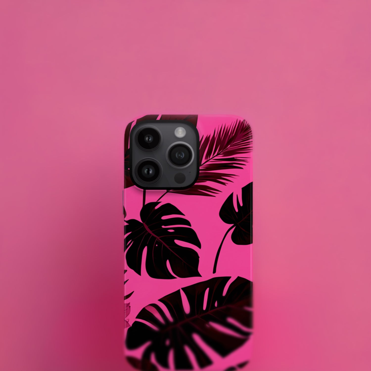 Hot Pink Tropical Print Phone Case  Phone Case