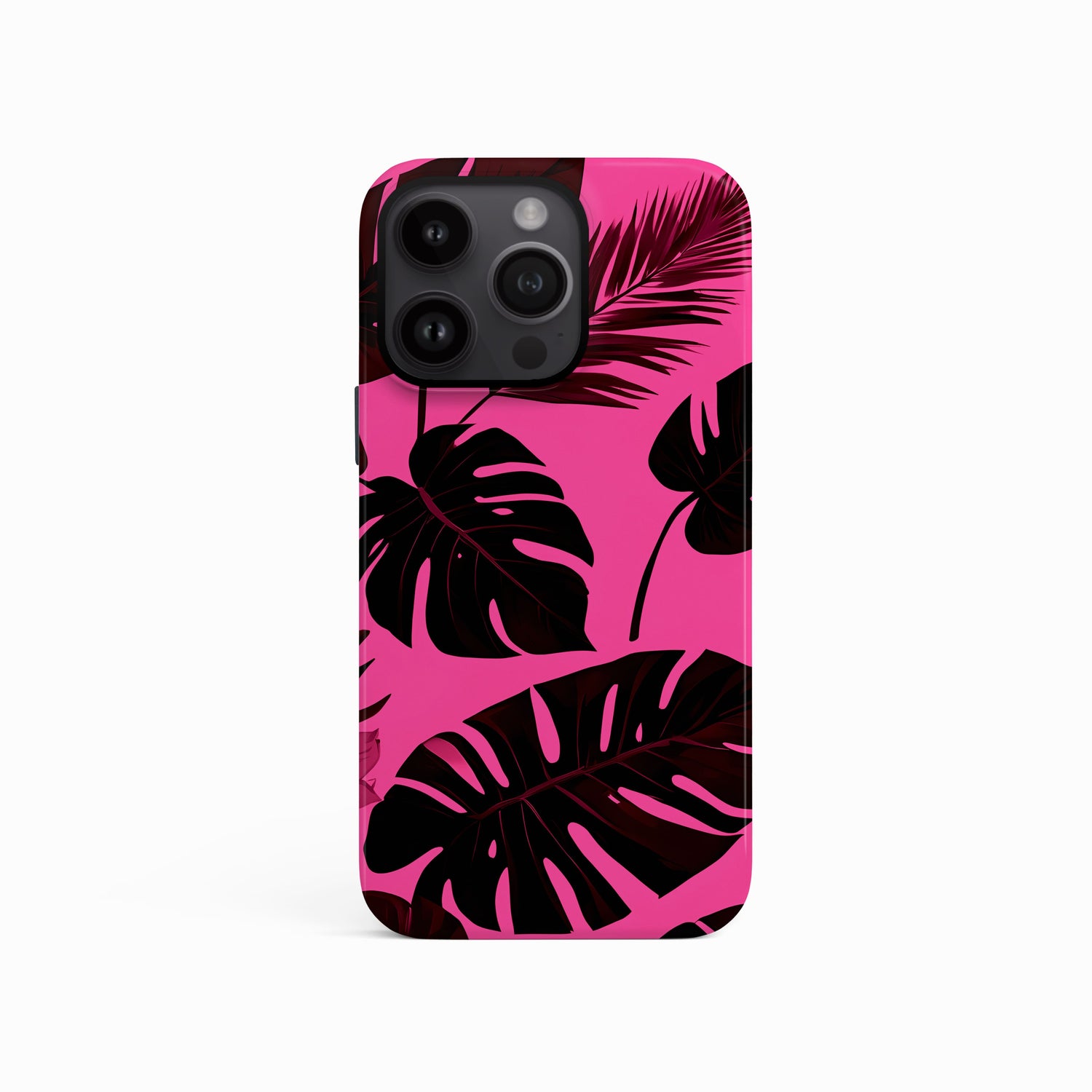 Hot Pink Tropical Print Phone Case  Phone Case