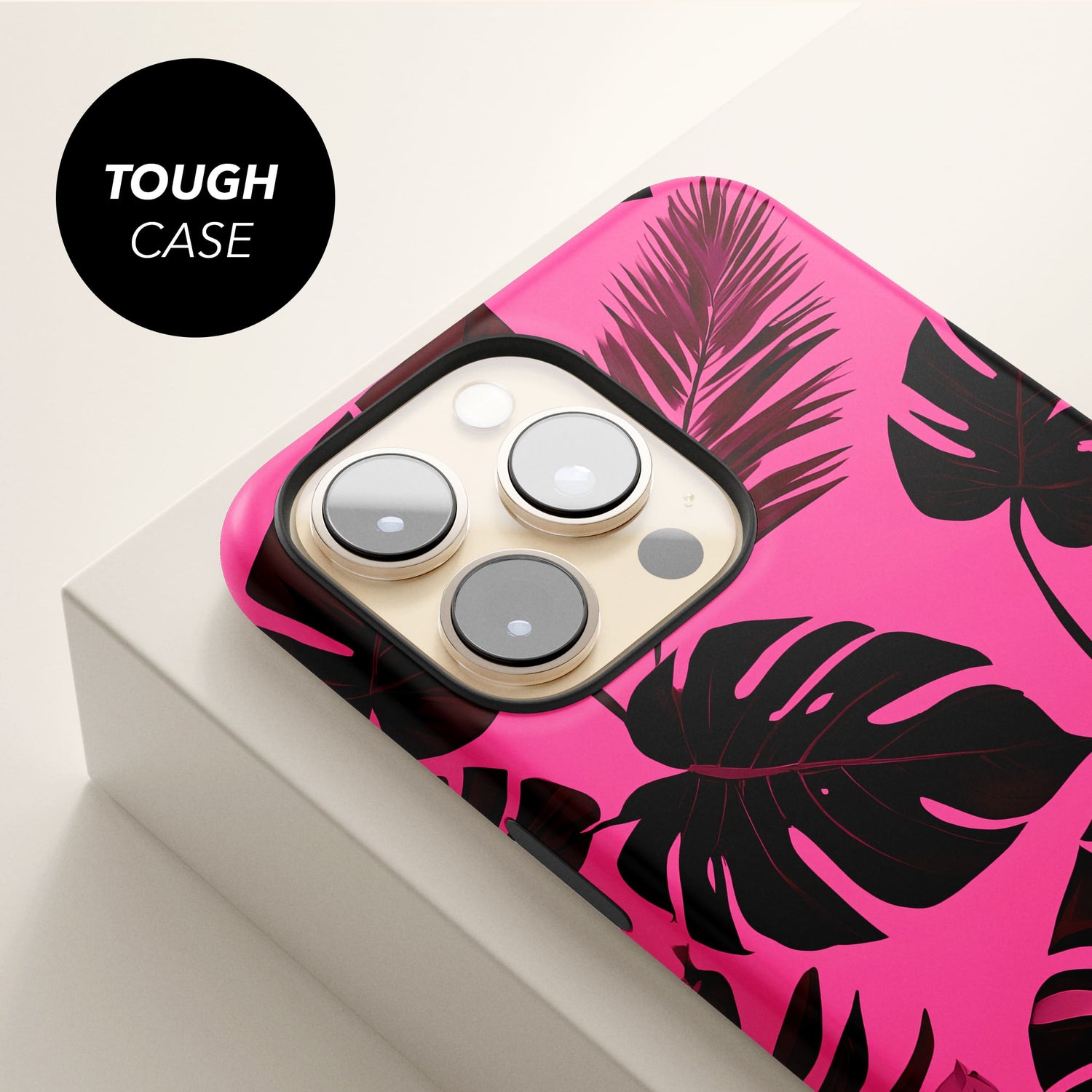 Hot Pink Tropical Print Phone Case  Phone Case