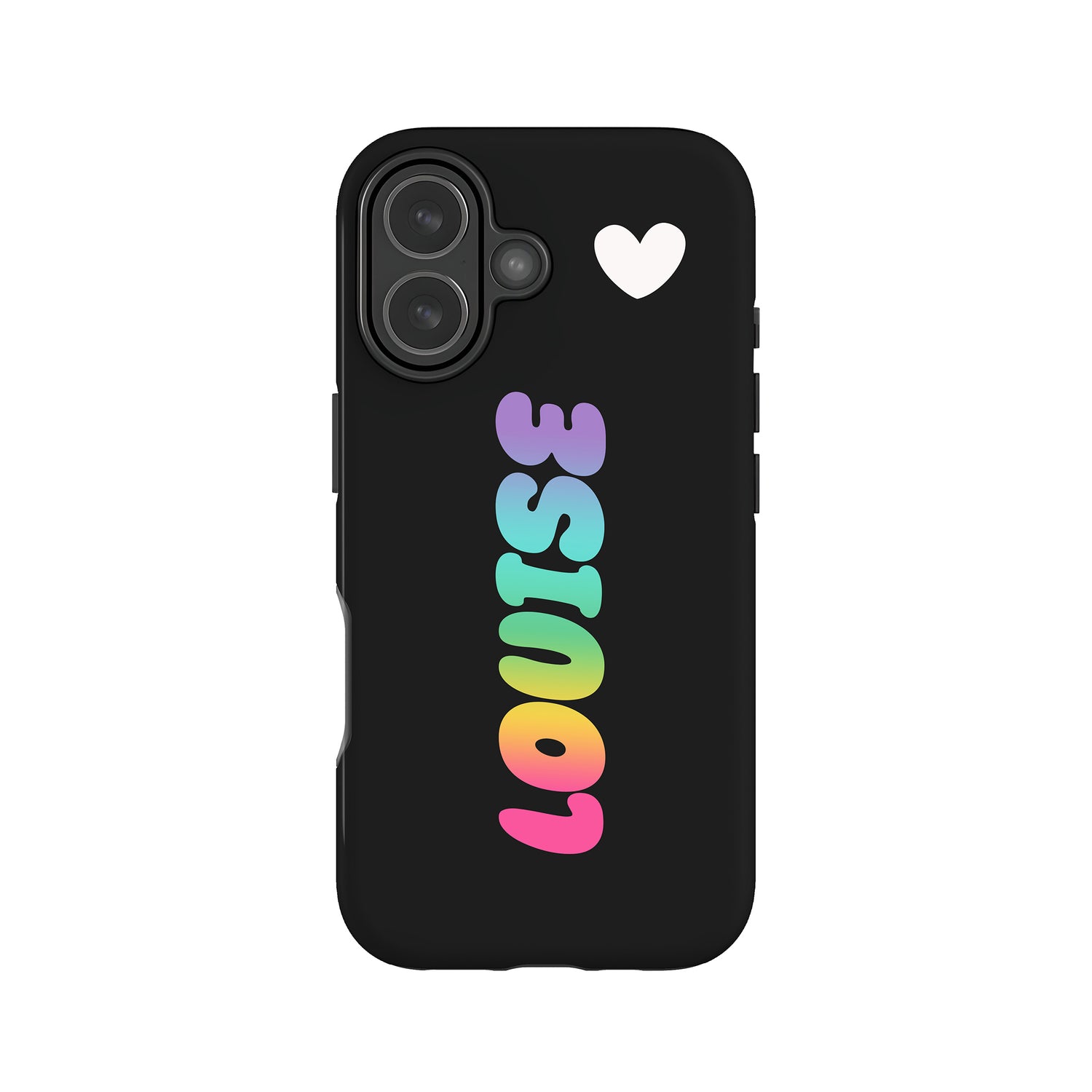 Custom Rainbow Bubble Name Case iPhone 17 Phone Case