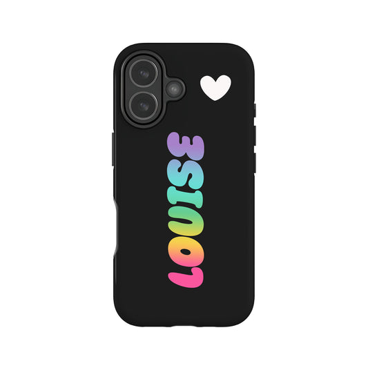Custom Rainbow Bubble Name Case iPhone 17 Phone Case