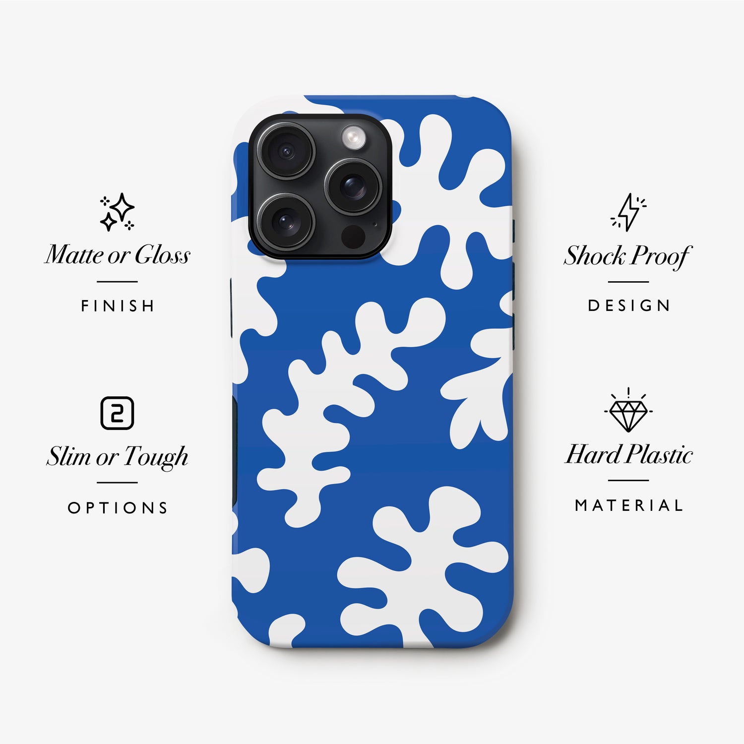 Royal Blue Abstract Matisse Phone Case Royal Blue Abstract Matisse Phone Case