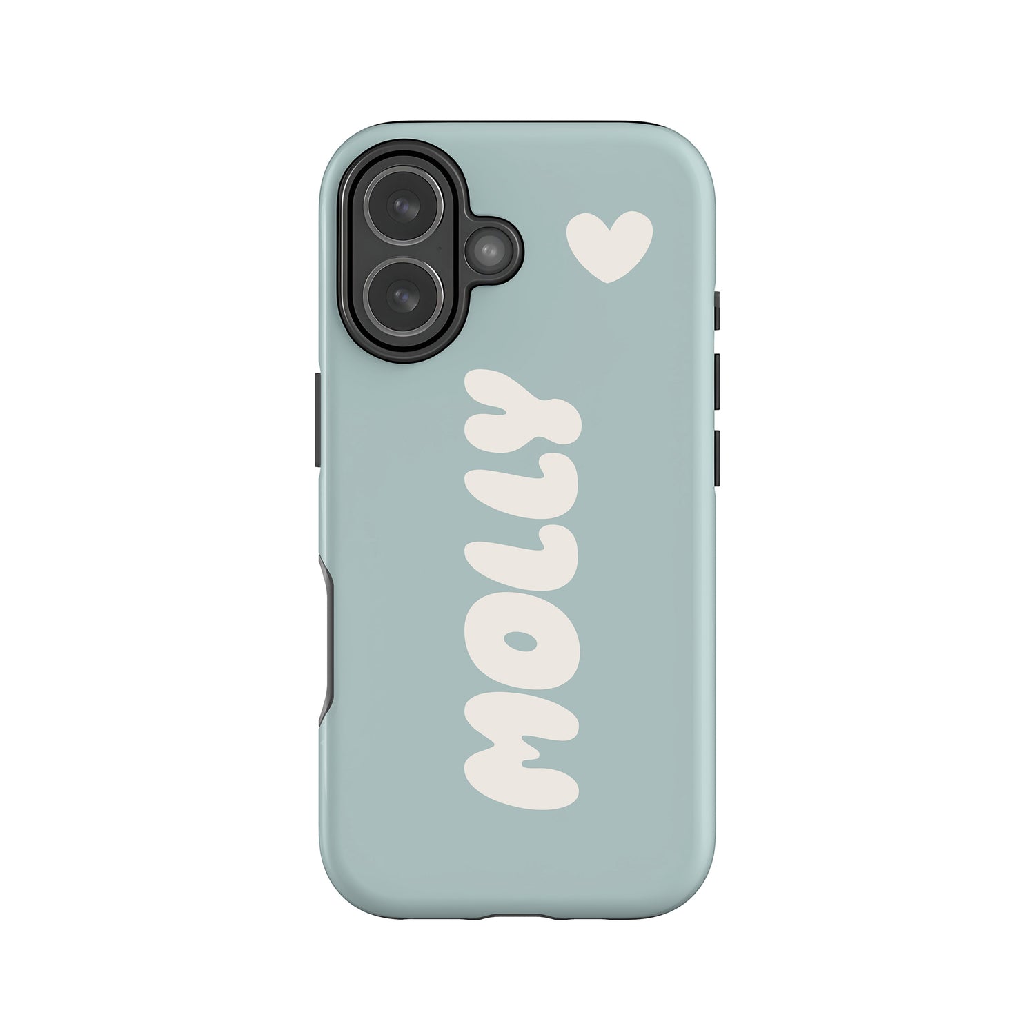 Blue Custom Bubble Name Case iPhone 17 Phone Case