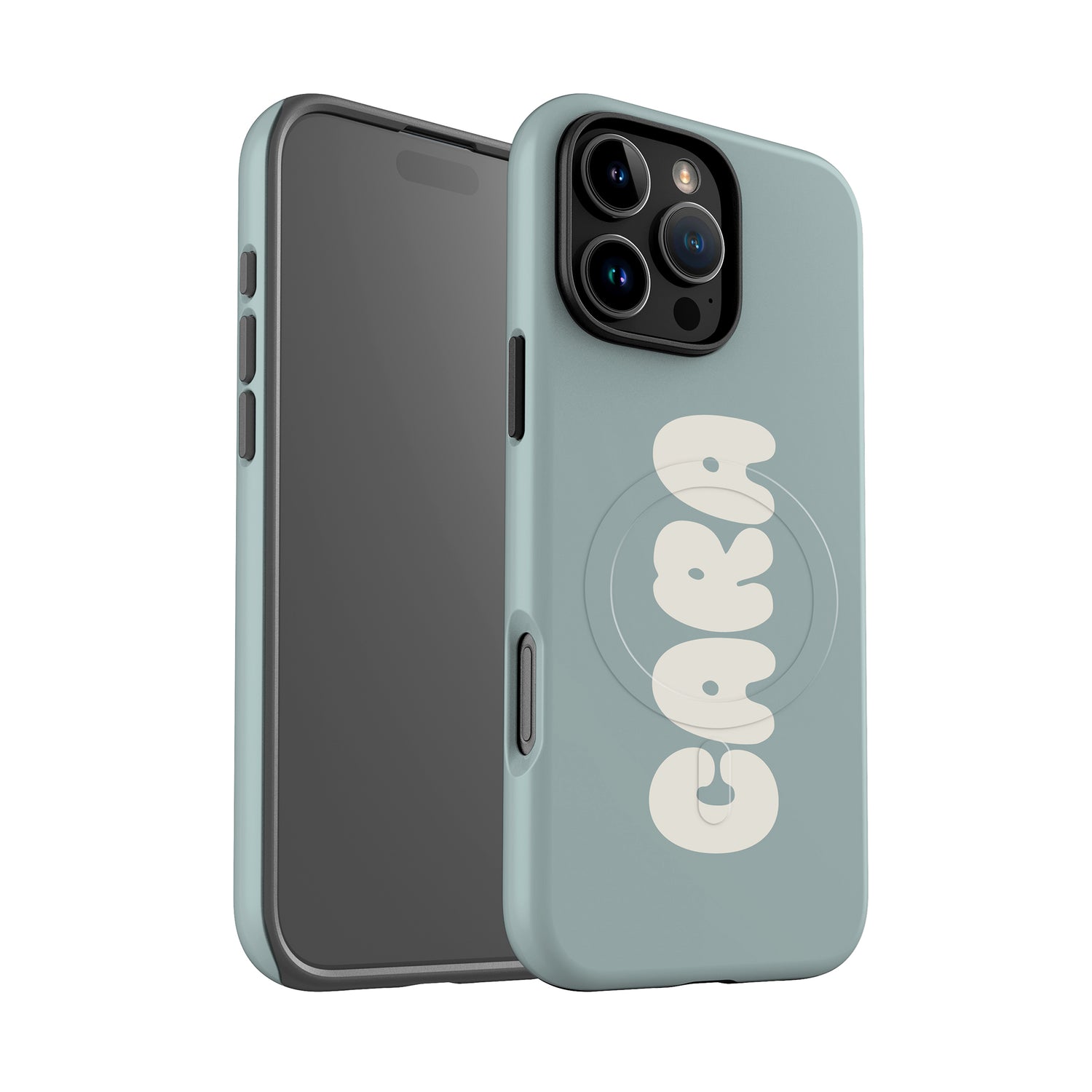 Blue Custom Bubble Name Case Phone Case