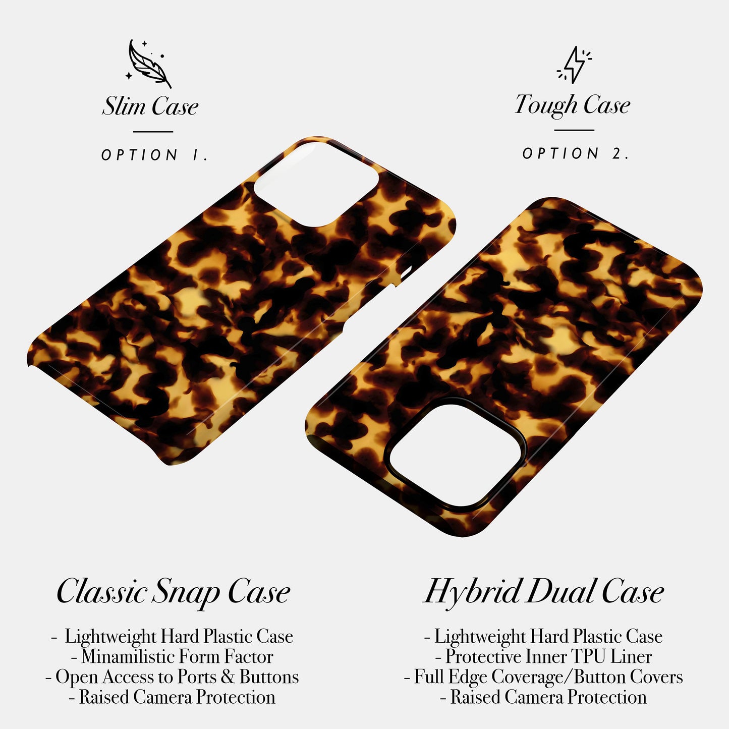 Tortoise Shell Print Case Phone Case
