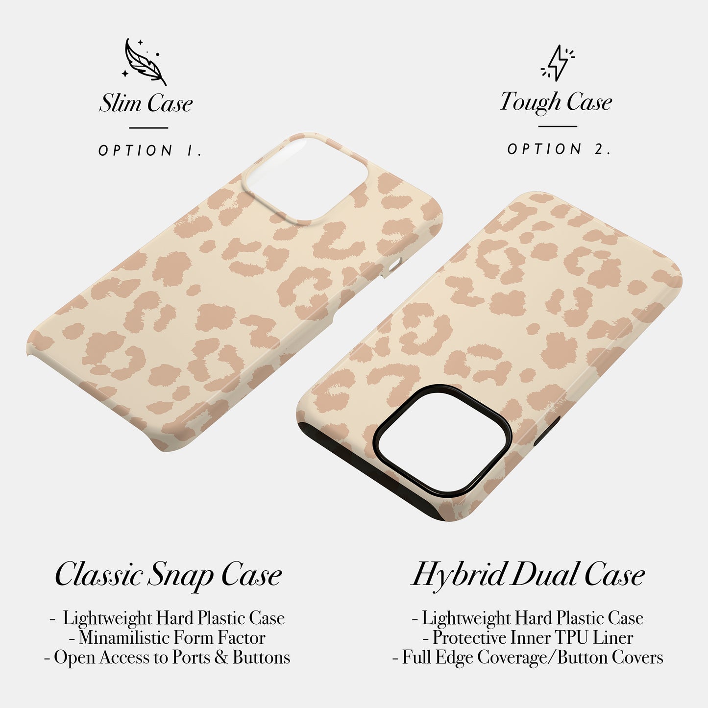 Vanilla Leopard Print Case Phone Case