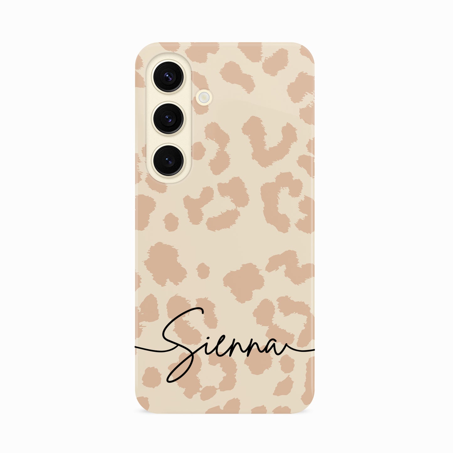 Personalised Vanilla Cream Leopard Print Case
