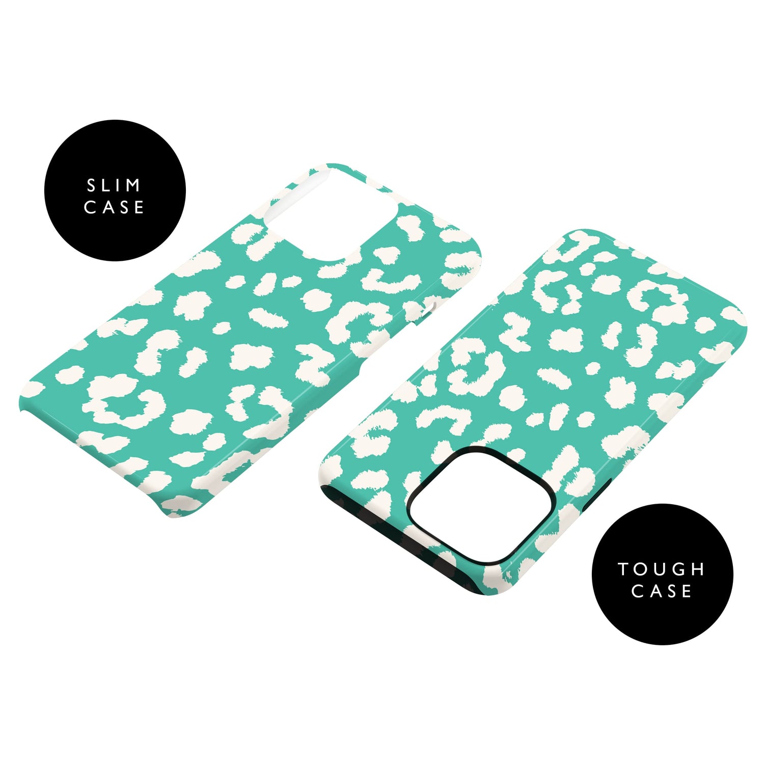 Abstract Aquatic Blue Leopard Print Case  Phone Case