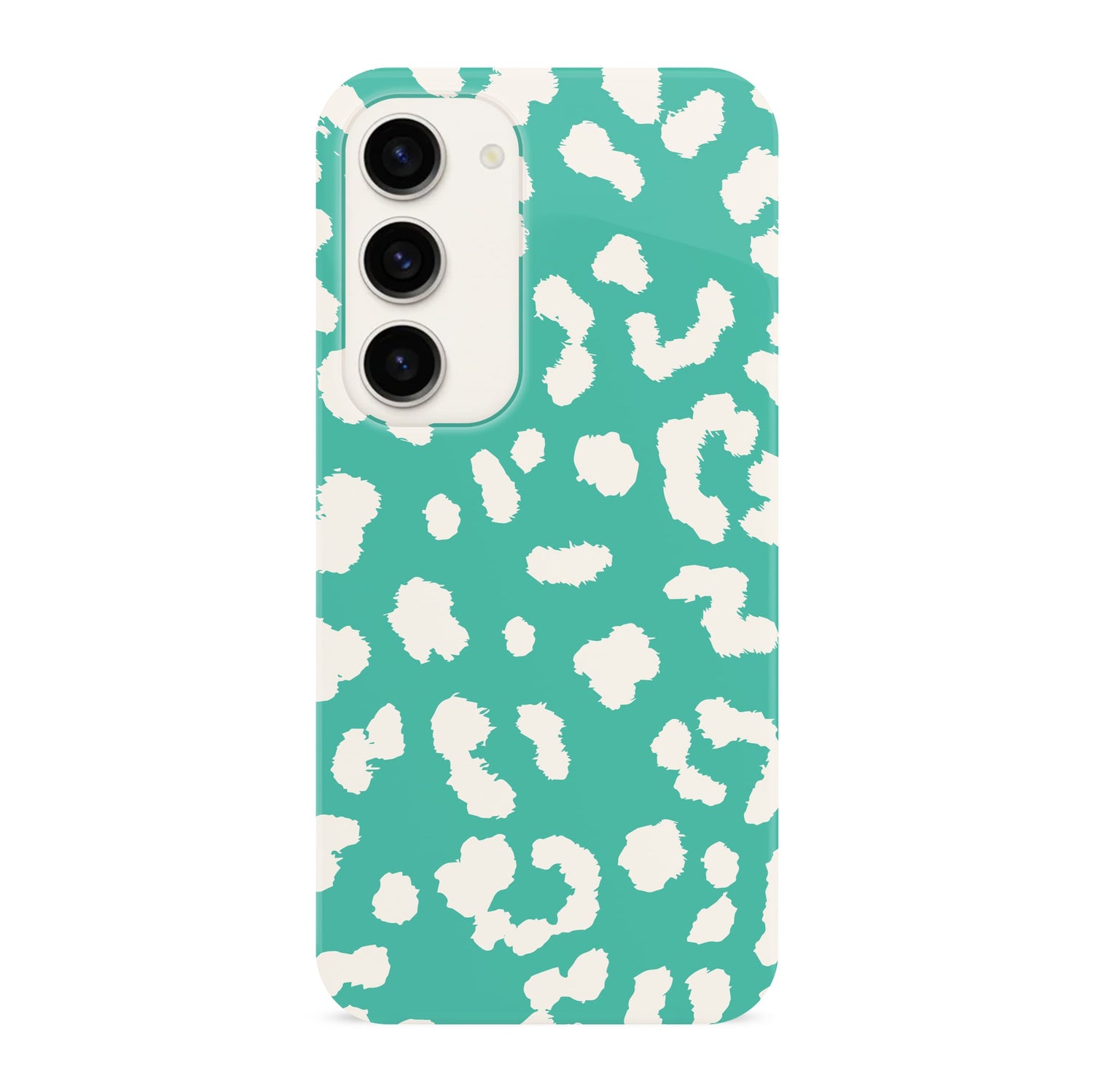 Abstract Aquatic Blue Leopard Print Case Samsung Galaxy S23 Phone Case