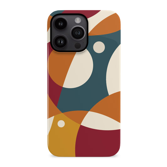 Retro Abstract Print Case iPhone 14 Phone Case