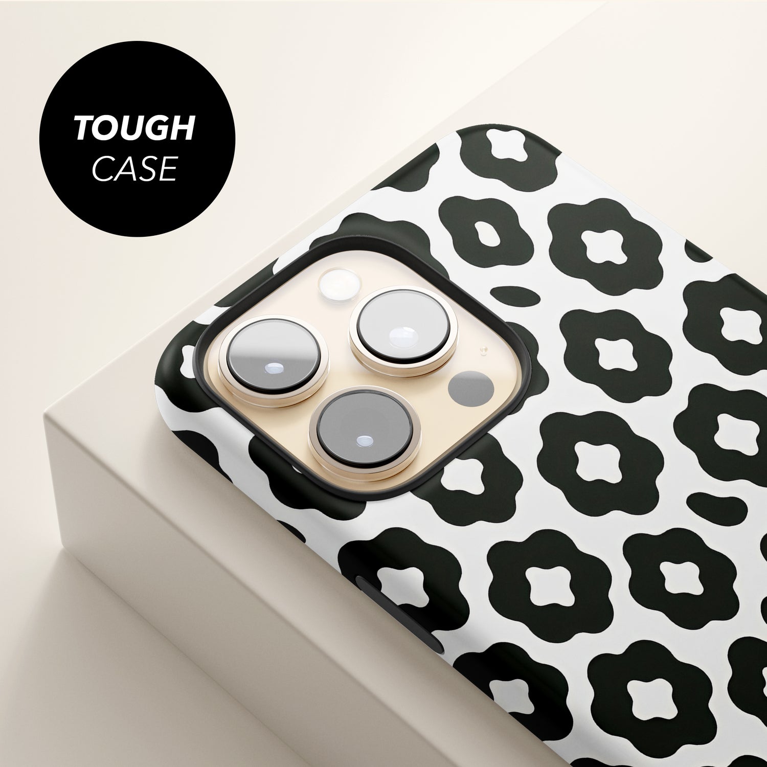 Abstract Black White Leopard Print Case Phone Case