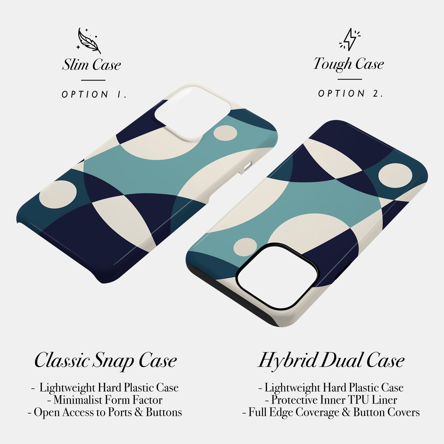 Blue Horizon Abstract Colour Block Case Phone Case