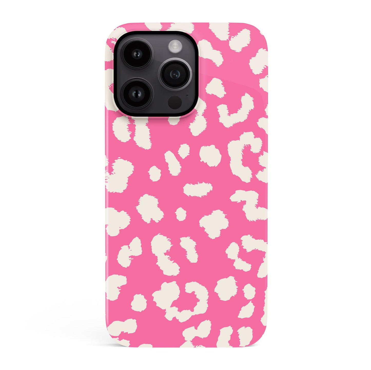 Abstract Candy Pink Leopard Print Case iPhone 15 Phone Case