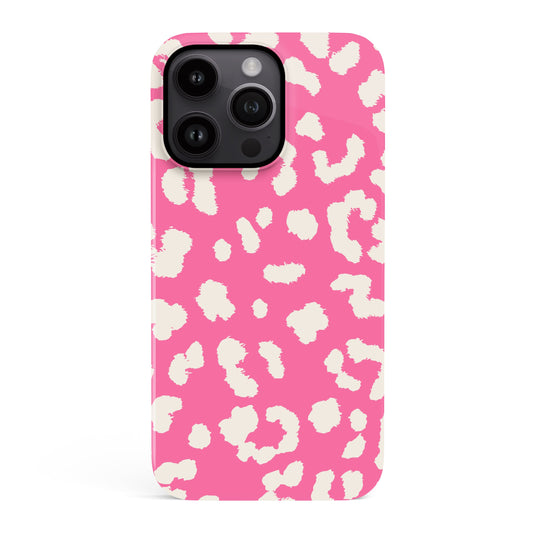 Abstract Candy Pink Leopard Print Case