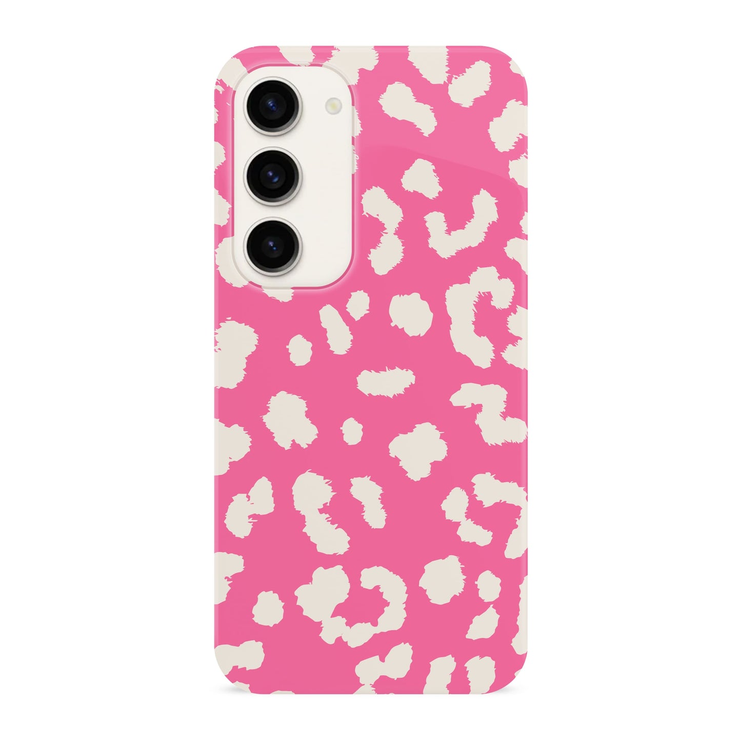 Abstract Candy Pink Leopard Print Case Samsung Galaxy S23 Phone Case